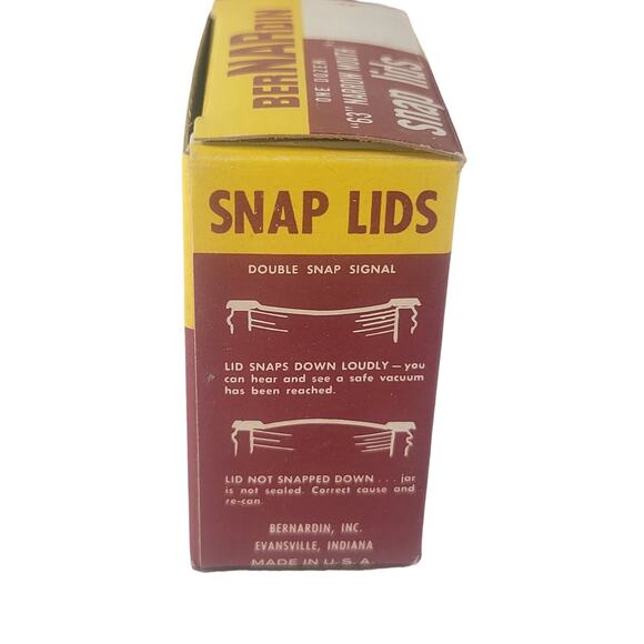 Bernardin Narrow Mouth Snap Lids , Vintage 10 Boxes, Read Condition - Picture 4 of 13
